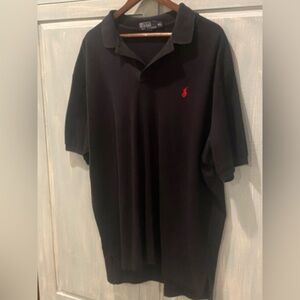 Polo Ralph Lauren Men's Black Polo Shirt Size XXL